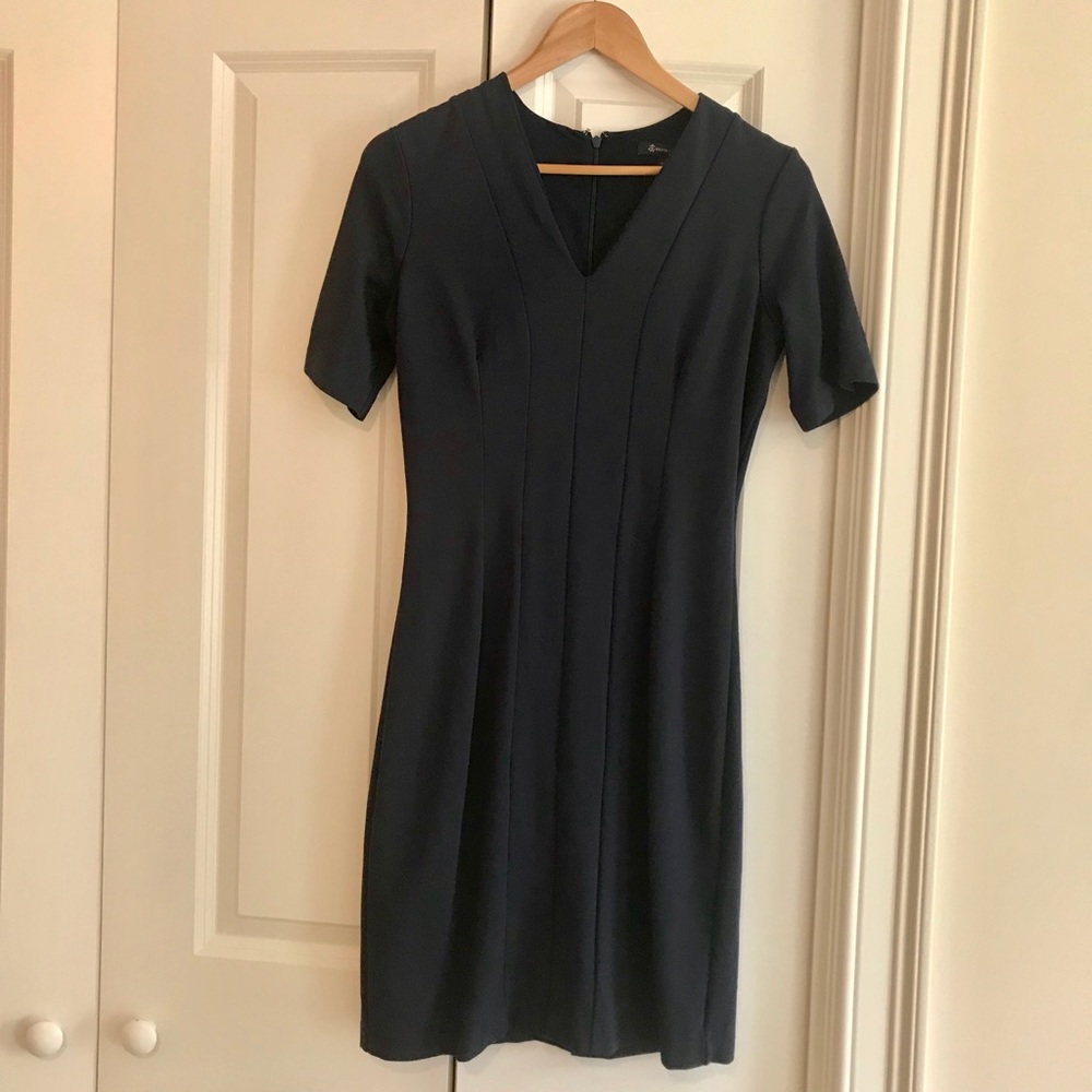 Brooks Brothers Navy Sheath Dress
